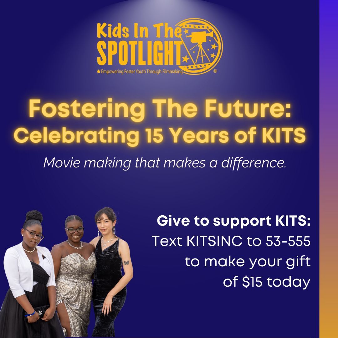 May 1st marks the start of #FosterCareAwareness Month & Kids In The Spotlight's #15thAnniversary month! 
Join us in our #FosteringtheFuture campaign. 

You can text KITSINC to 53-555 to give or visit the link in our bio to donate. 
#NationalFosterCareAwarenessMonth #15years