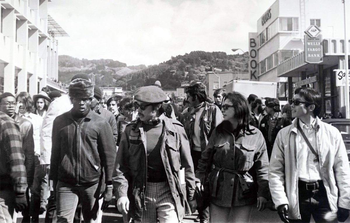 At the start of AAPI month, remembering students at SF State & UC Berkeley striking in the face of police violence in 1968-69, which sparked the creation of ethnic studies departments, faculty, and centers.