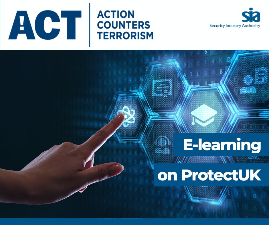 Have you done your ACT e-Learning? Action Counters Terrorism (ACT) Awareness and ACT Security are now available in one place on the ProtectUK website: orlo.uk/5c3FA #SIATraining @TerrorismPolice