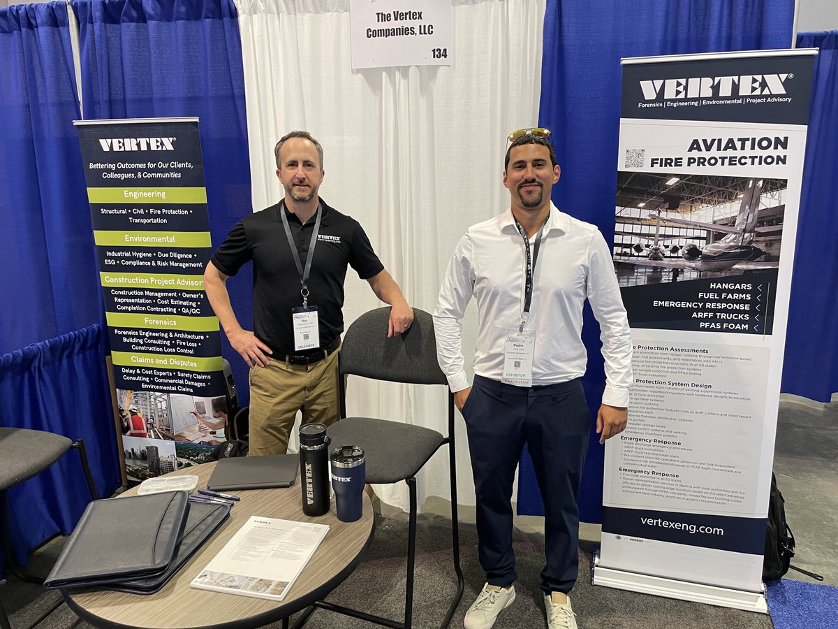 As AAAE Conference (@AAAEDelivers) wraps up, it's been a pleasure connecting with industry peers! If you didn't get the chance to connect with us, we'd love to hear from you and continue the conversation! #AAAEBNA #FireProtection #EngineeringSolutions #VertexEng
