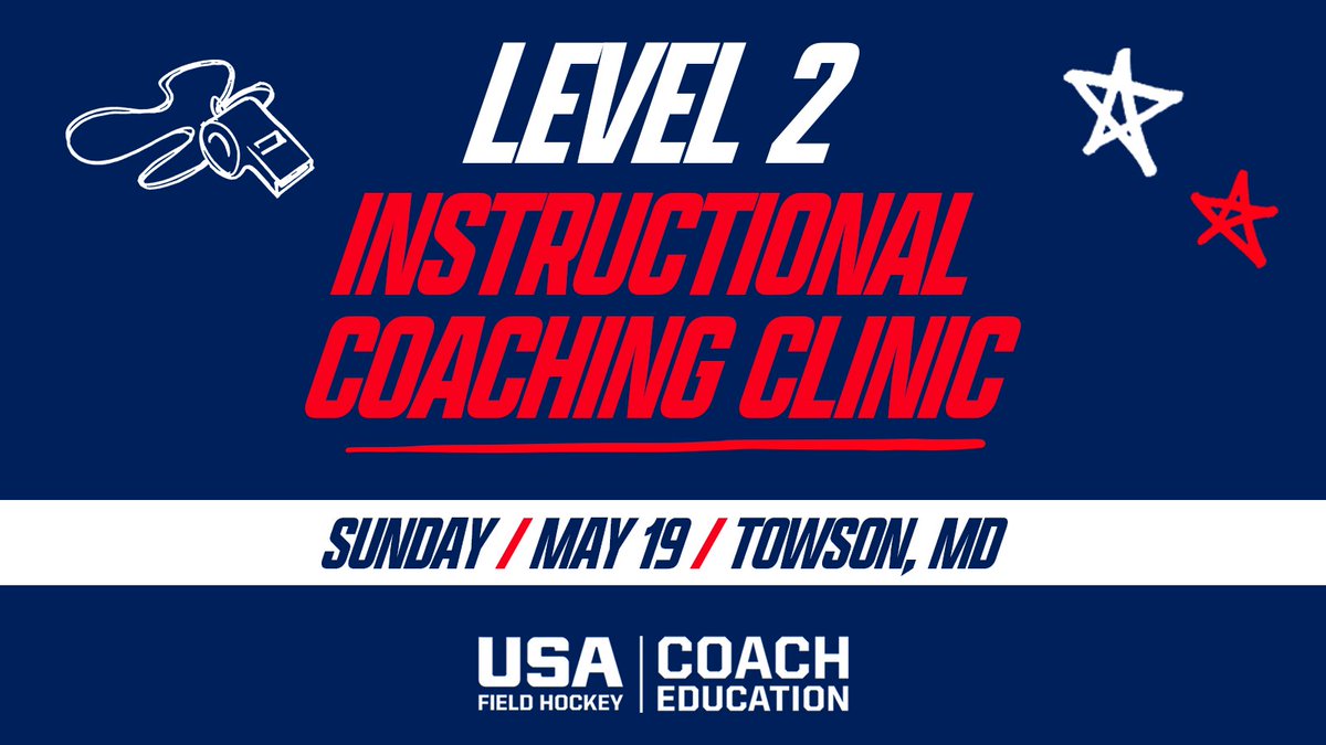 Coaches, are you ready to upgrade to a Level 2 Coaching Certification? Sign-up for this upcoming coach education opportunity in Towson, Md.! When: Sunday, May 19 Where: Townson, Md. Register ➡️ bit.ly/3DpC6a9