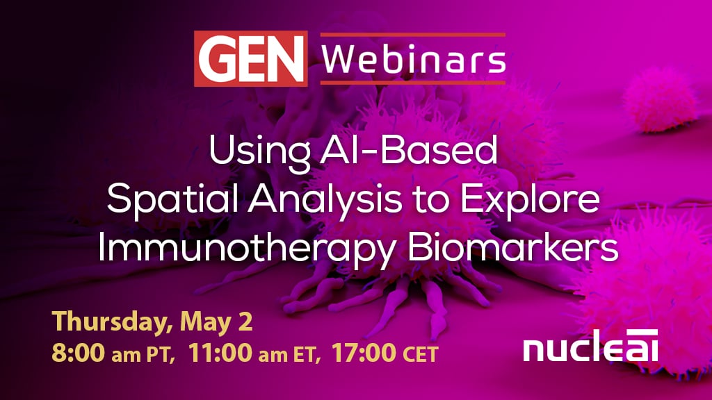 🚨Tomorrow at 11:00 AM EDT, join @GENbio webinar on AI's role in discovering #biomarkers for #immunotherapy through spatial analysis of #mIF data. RSVP now! hubs.ly/Q02vCr1K0 #spatialbiomarkers #digitalpathlogy #spatialbiology #precisionmedicine