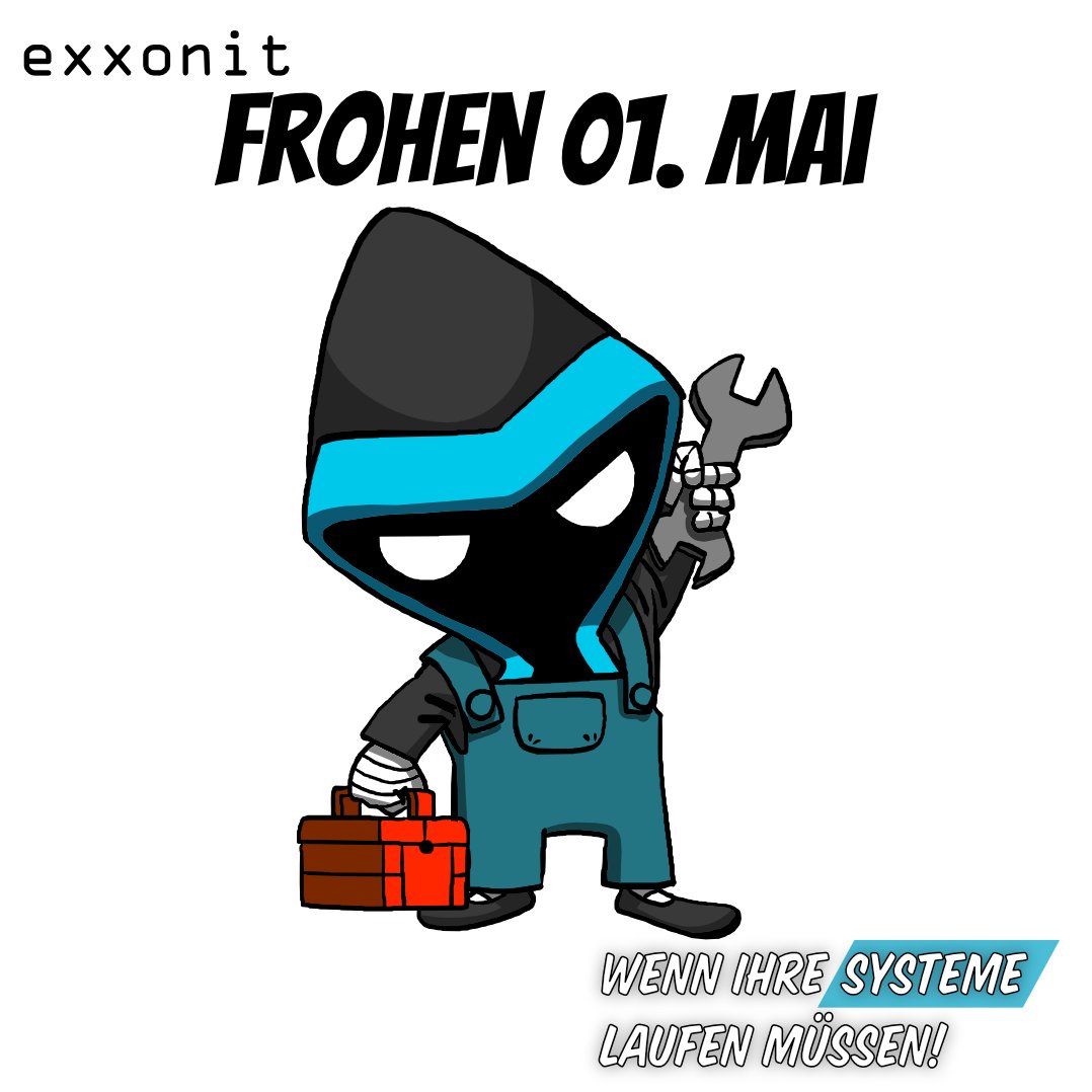 Selbst unsere Ninjas nehmen heute ihre Werkzeuge zur Seite! Am Tag der Arbeit legen wir die Schlüssel nieder und genießen eine wohlverdiente Pause. #Ninja #Team #exxonit #erstermai #tagderarbeit #feiertag