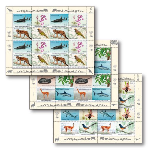 For 30 years, @unstamps has supported @CITES to celebrate the many beautiful and varied forms of wild fauna and flora and to raise awareness of the multitude of benefits that conservation provides to people and the planet. 2024 series is now available: unstamps.org/shop/endangere…