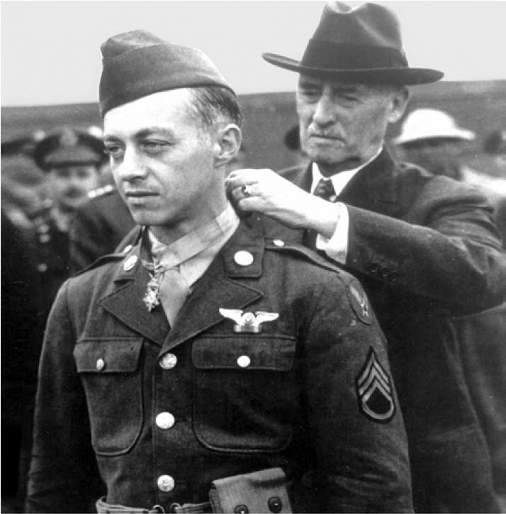 Maynard Harrison “Snuffy” Smith of Caro, Michigan, was a U.S. Army Air Forces Staff Sergeant and aerial gunner aboard a B-17 Flying Fortress bomber who was awrdedhe Medal of Honor for his extraordinary actions during a bombing mission over France on May 1, 1943.

#WeRememberThem