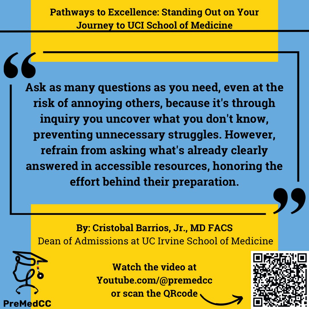 There is no such thing as a silly question. 🤓

#premed #communitycollege #STEM #transferstudents #premedstudents #prehealth