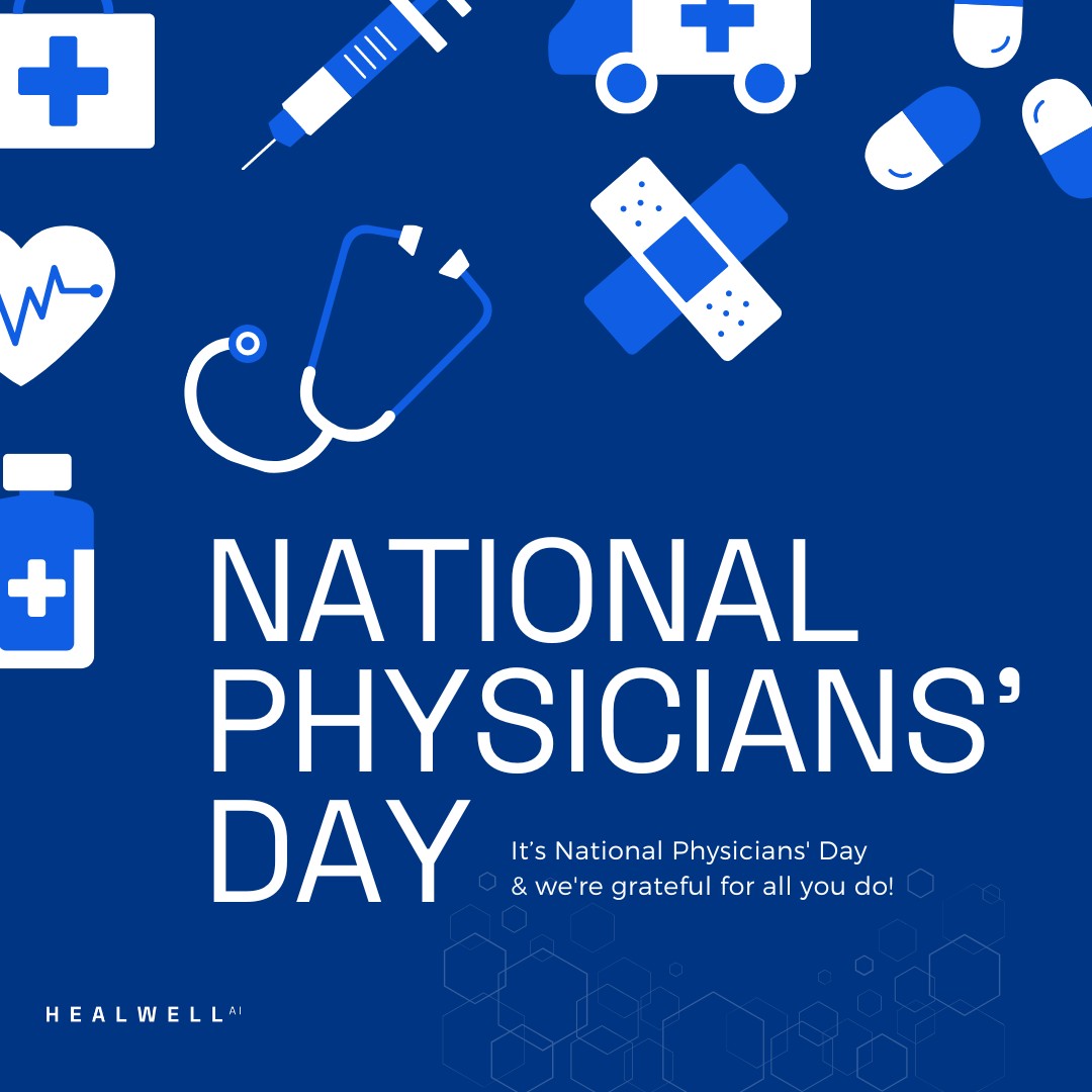 Recognizing Canada's physicians on National Physicians' Day. HEALWELL AI is dedicated to providing advanced AI support to enhance the critical work you do. Your commitment to healthcare excellence is truly appreciated. #NationalPhysiciansDay #HEALWELLAI