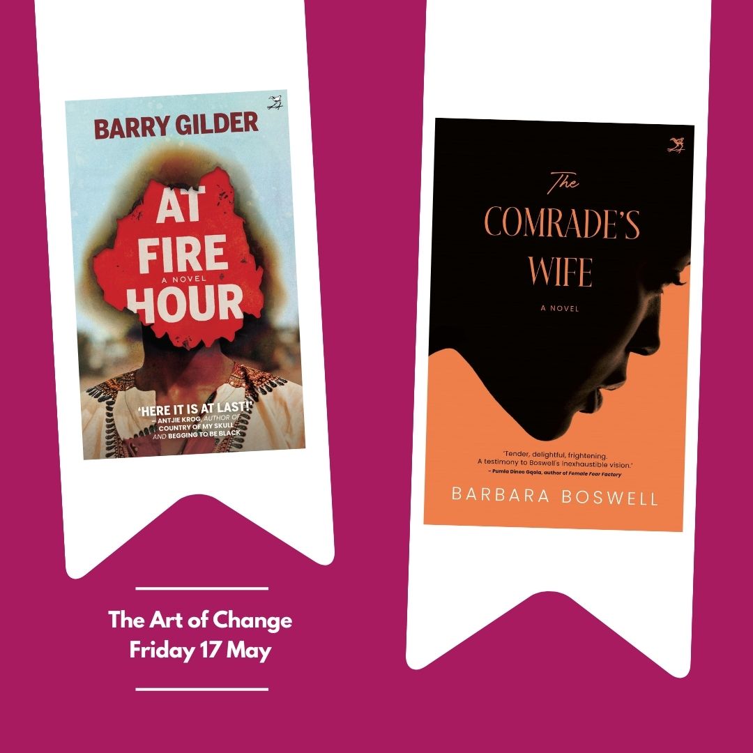 THE ART OF CHANGE: Can art really shift our social reality – and if so, how? @WamuwiM asks novelist Barry Gilder (#AtFireHour), who is also a songwriter and a former MK soldier and spy, and novelist–scholar @BarbaraBoswell (The Comrade’s Wife) about their faith in transformative…