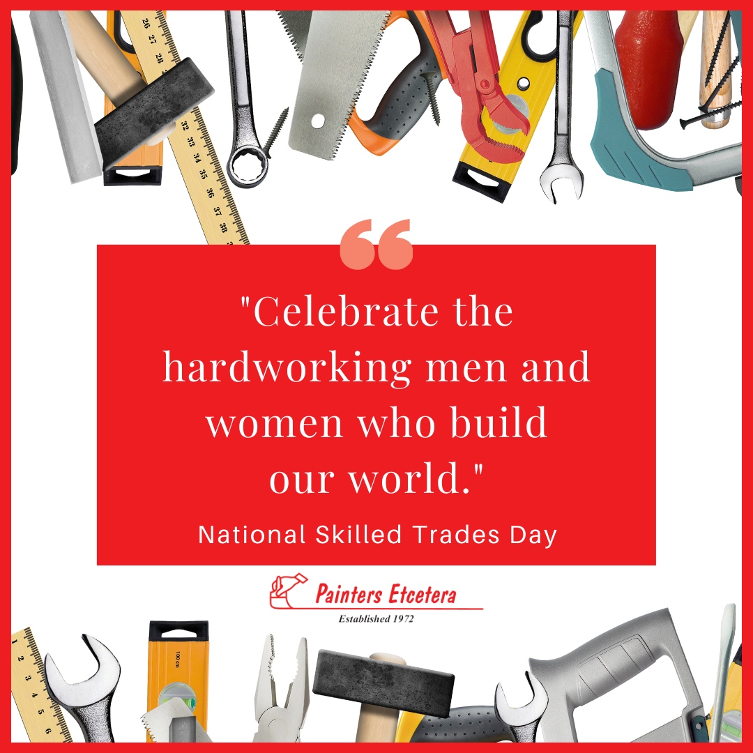 On National Skilled Trades Day, we salute the craftsmen and women who bring visions to life 🛠️ 

Let's honor and support the tradespeople who shape our communities and inspire future generations 🙌🏻 

#SkilledTradesDay #PaintersEtcetera