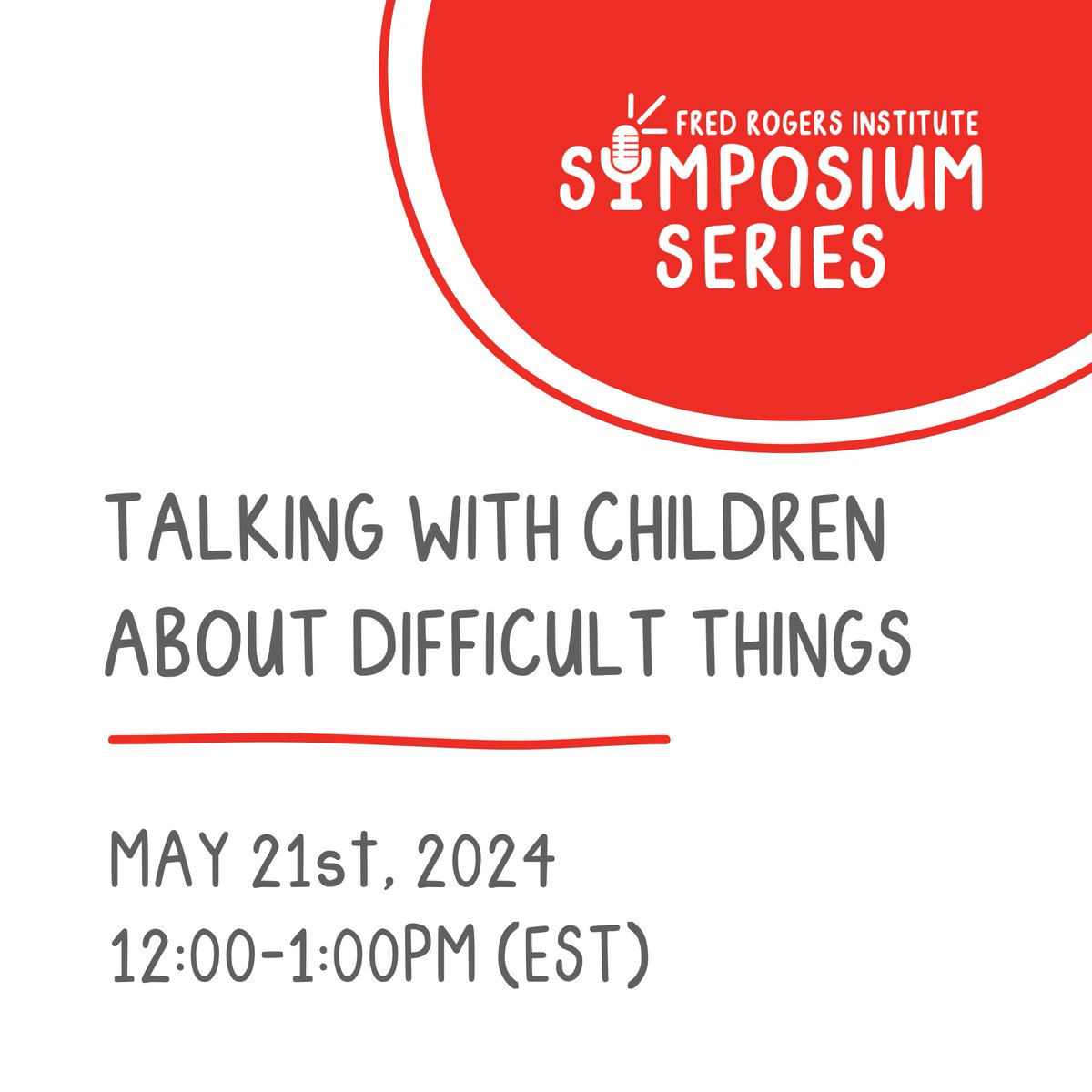 Mark your calendars for our May Symposium Series event: 'Talking with Children about Difficult Things.' Don't miss out! We look forward to connecting with you there. #SymposiumSeries #ChildDevelopment #EmpoweringConversations us06web.zoom.us/webinar/regist…