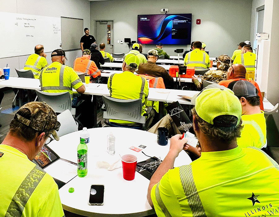 Recently, JULIE sponsored a Locator Training in Jerseyville hosted by Illinois American Water.  The experts from Staking University trained individuals both in the classroom and using hands-on locator techniques in the field.  #JULIEBeforeYouDig  #Call811  #Celebrating50Years