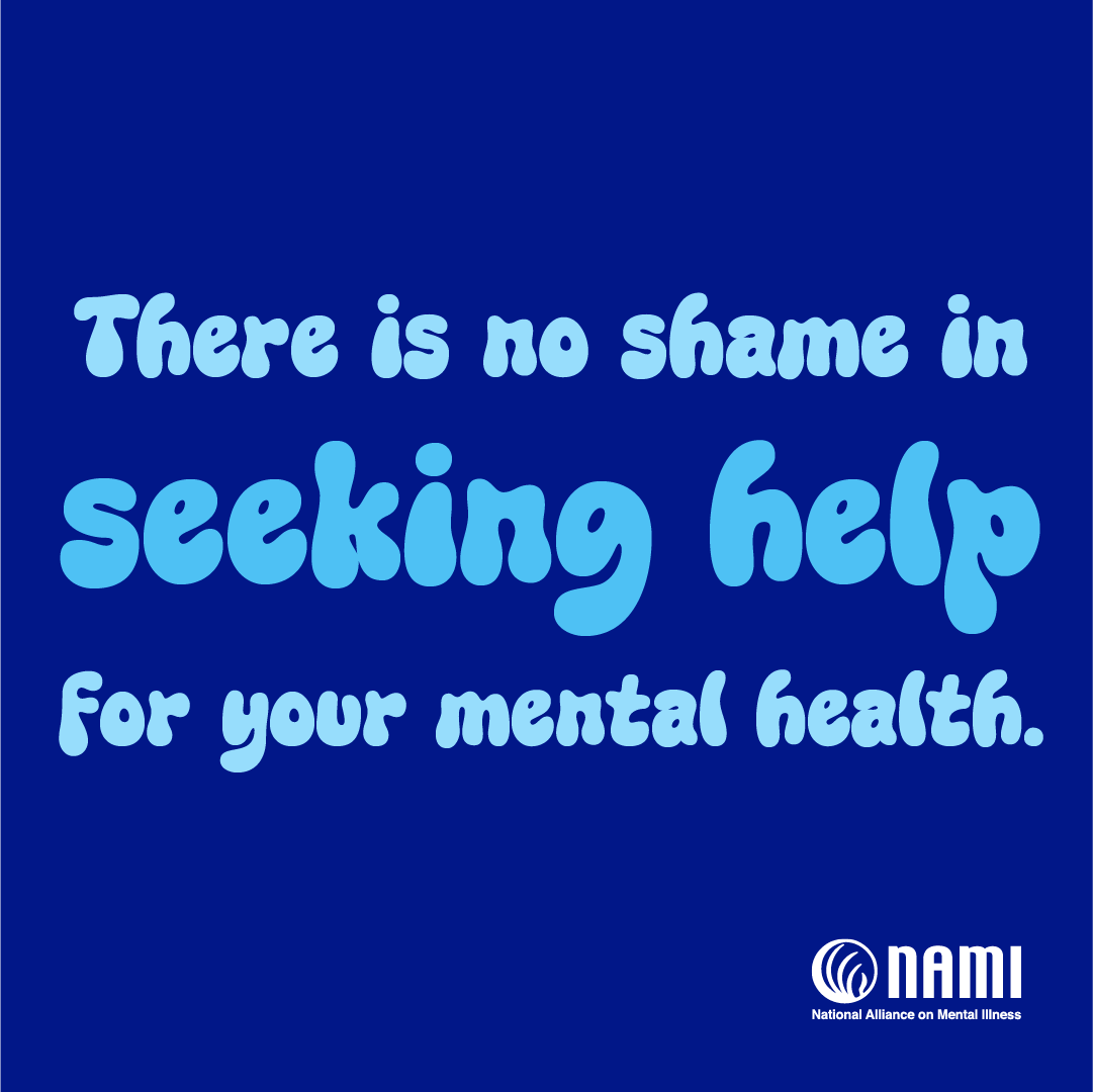 This month is Mental Awareness Health Month. Join NAMI in normalizing the practice of taking moments to prioritize mental health care without guilt or shame. ow.ly/PXjY50RsFye #TakeAMentalHealthMoment #MentalHealthMonth