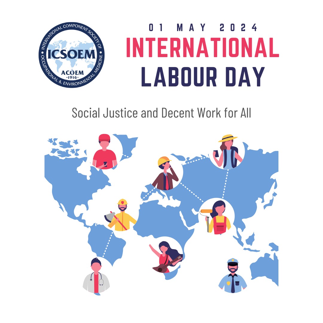 Happy International Labour Day from ICSOEM! 🌟 Today, we celebrate the contributions of workers worldwide and advocate for safe and healthy workplaces. Let's honor their dedication by prioritizing occupational health and environmental safety every day. #LabourDay #ICSOEM