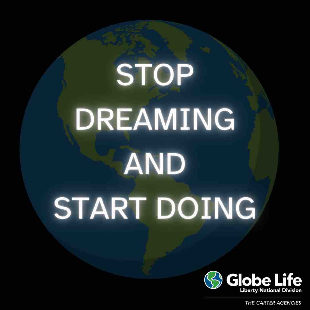 🌎 WISDOM WEDNESDAY 🌎

Dreams become reality when wishing is replaced with work ethic! 👏👏👏👏

#thecarteragencies #jacksonvillefl #globelifelifestyle #mtxe #wisdomwednesday