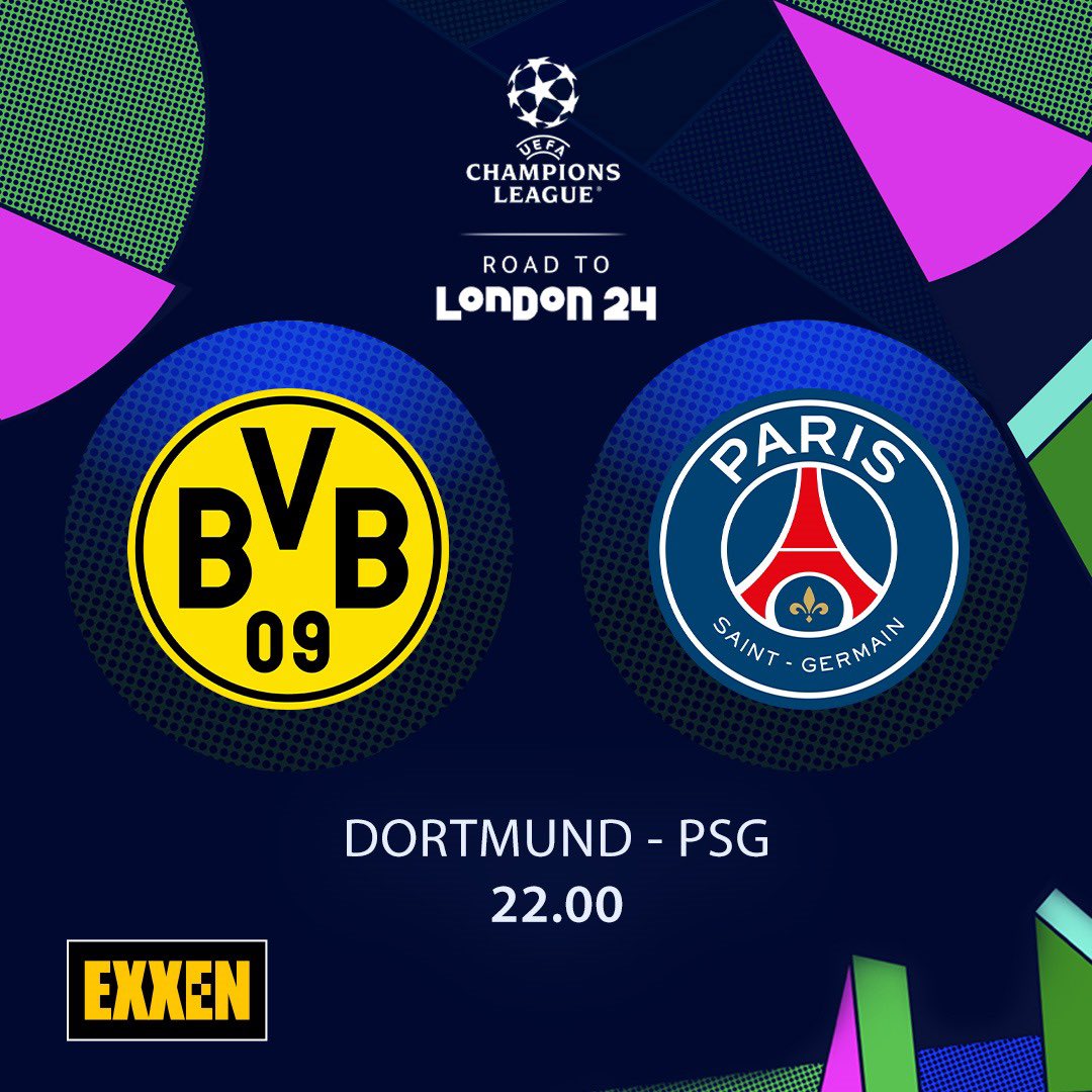 'Dortmund - PSG' karşılaşması bu akşam 22.00'de EXXEN'de.