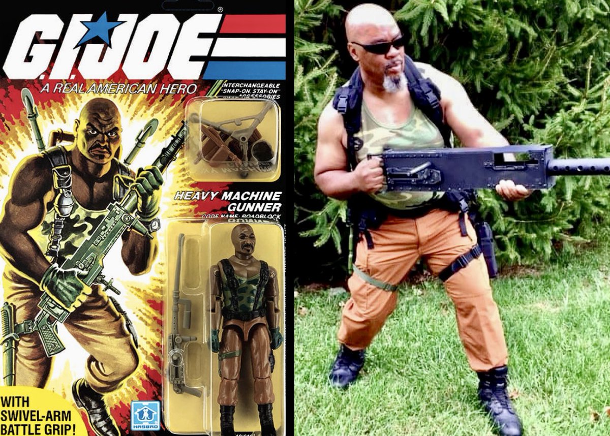 ROADBLOCK!💥💥💥 Within the heart of a man lies the desire to become a gourmet chef. #Roadblock can take your K-rations and whip up something more appetizing! Feat. VA member Troy B.! #Thefinestcc #gijoe #cosplay #yojoe