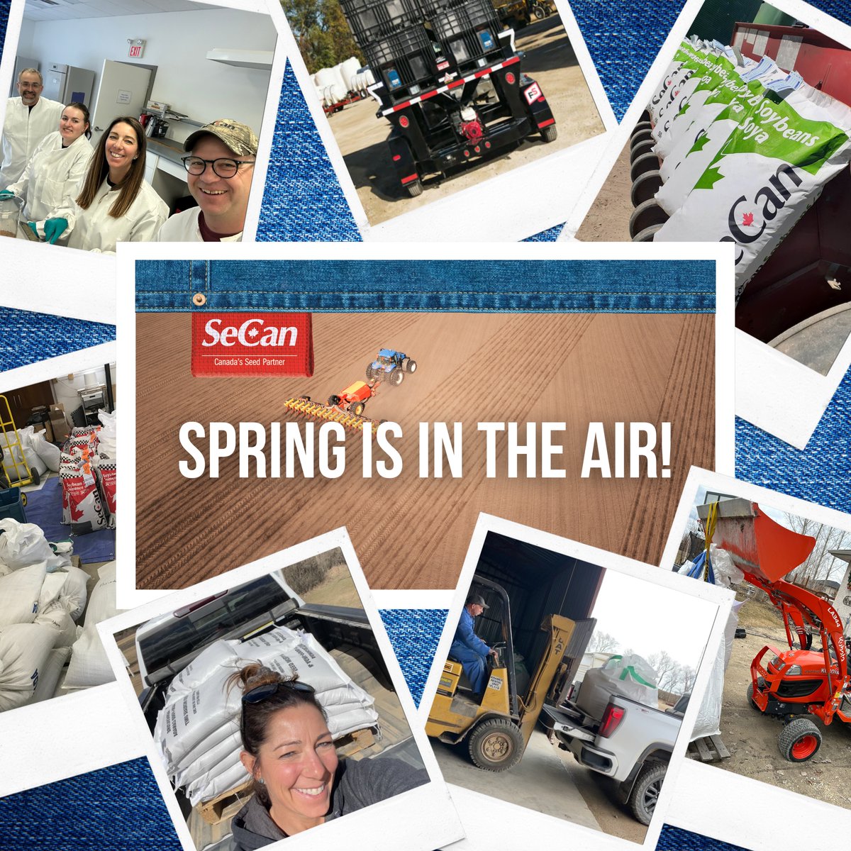 Spring is in the air and our Reps are on the road! Our SeCan reps are working hard delivering seed and supporting our members as #Plant2024 continues to pick up throughout Canada. Remember to tag @SeCan and use our hashtag #GenesThatFitYourFarm this planting season! 🌱🌾