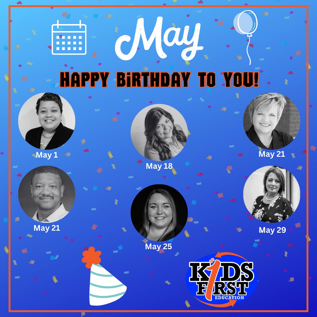 It's a big #BirthdayMonth for some of our #KidsFirst team members.
*Michele Lee, Sue Anne Boatman, Karen Carr, Corey Kelly, Kayla Calcote, Carol Smith, & Lee-Ann Kight* Thank you for your dedication to our #team, but most importantly to #KIDS! #KidsFirstAlways