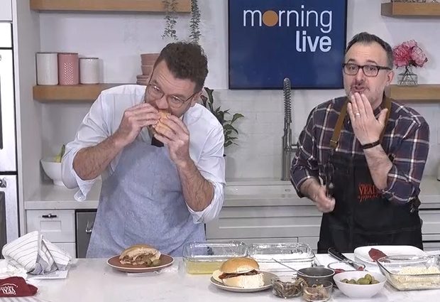 Watch all the fun as <a href="/JohnCatucci/">John Catucci</a> &amp; <a href="/TimBolen/">Tim Bolen</a> chat about the Search for Ontario's Best Veal Sandwich 2024 on <a href="/MorningLive/">Morning Live</a> 🔗loom.ly/5u8fZd4 <a href="/MeatPoultryON/">Meat & Poultry Ontario</a> <a href="/OntarioVeal/">Veal Farmers of Ont.</a> #BestVealSandwich