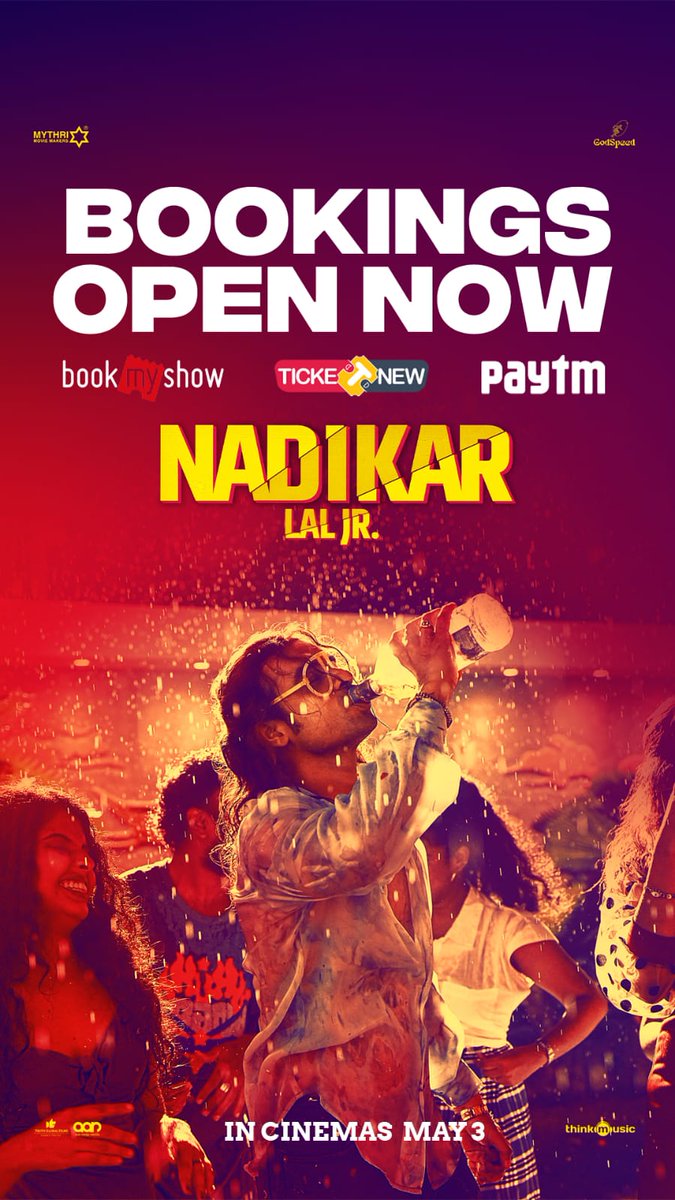 #Nadikar Kerala Bookings are now open. Releasing this Friday, May 3. #TovinoThomas #LalJr