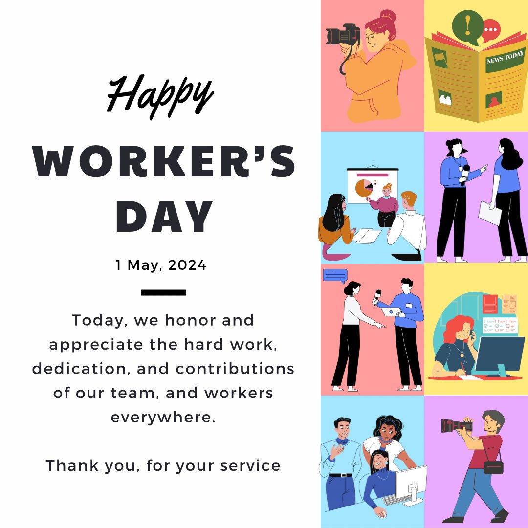 HAPPY WORKER’S DAY  ❤️

#MayDay #WorkersRights #workersday2024