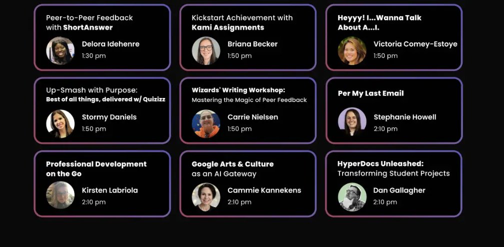 KyleNiemis's tweet image. This event is for all those who supports educators in the world of #edtech! I'm talking coaches, librarians, and teacher leaders 😎
We are having our huge spring Ed Camp for Ed-Tech leaders hosted by Ed-Tech leaders, May 16th from 1:00- 2:30 ET!
Register here:…