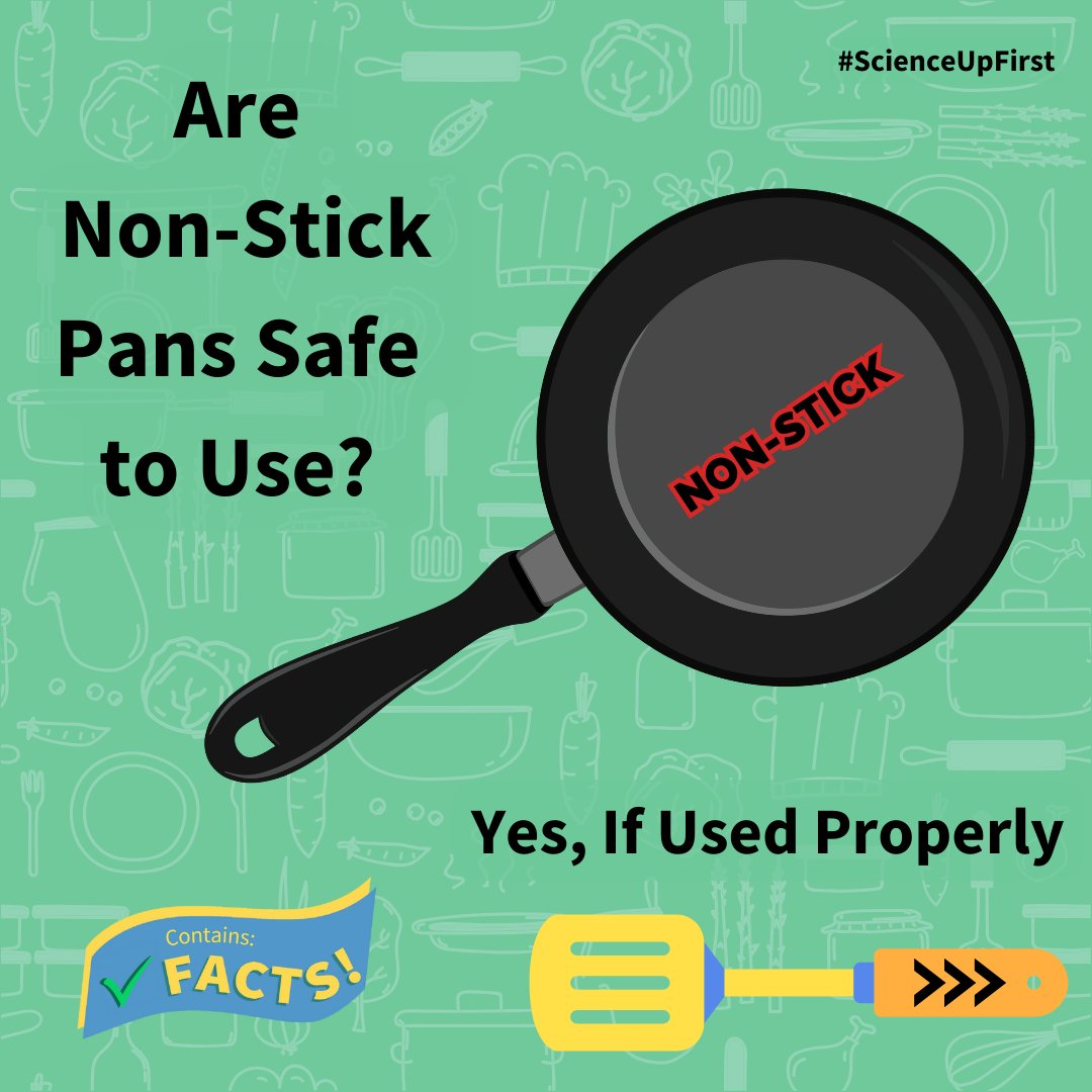 Have you heard conflicting information on the safety of Teflon pans? PFAS are bad, but when used responsibly, Teflon may not be a concern. Read more here👇 scienceupfirst.com/project/are-no… More questions about common household products? DM us! Sources: tinyurl.com/SUFTeflon