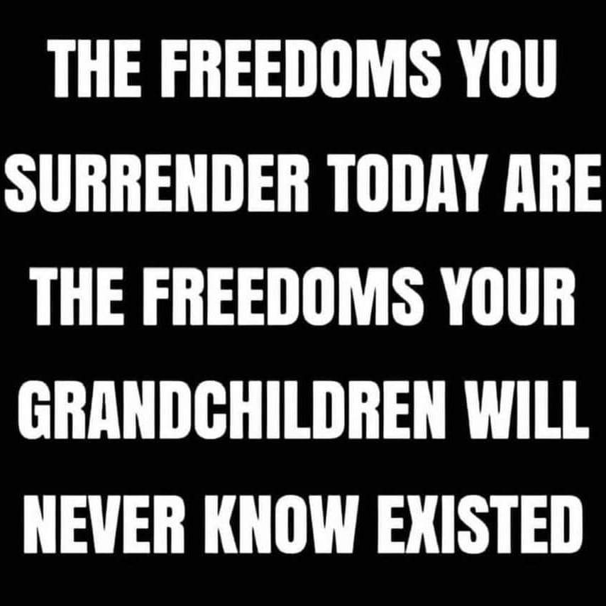 Time for all to get out there & do rallies in your area to protect our freedom because just standing back & doing nothing is surrendering to those who are stripping our freedom away piece by piece to the point that our children & grandchildren won't have any freedom at all. 🔥