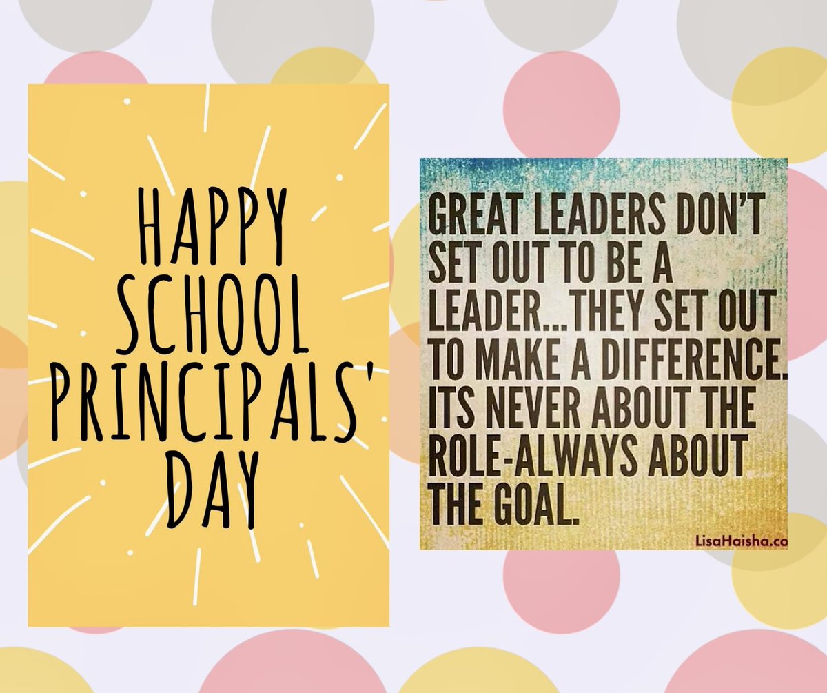 Happy Principals Day to all the incredible leaders out there! Your dedication, guidance, and unwavering support make schools the best they can be. Thank you for everything you do to shape the future generation. Here's to you! 🎉 #PrincipalsDay #Leadership