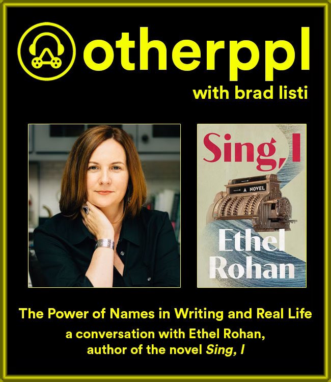 LISTEN 🎧 —> a new ‘Craftwork’ episode: ‘The Power of Names in Writing and Real Life.’ my conversation w Ethel Rohan (@ethelrohan), author of the novel SING, I, available from Triquarterly Books. ▶️ listen wherever you get your podcasts. 📺 watch it on youtube.