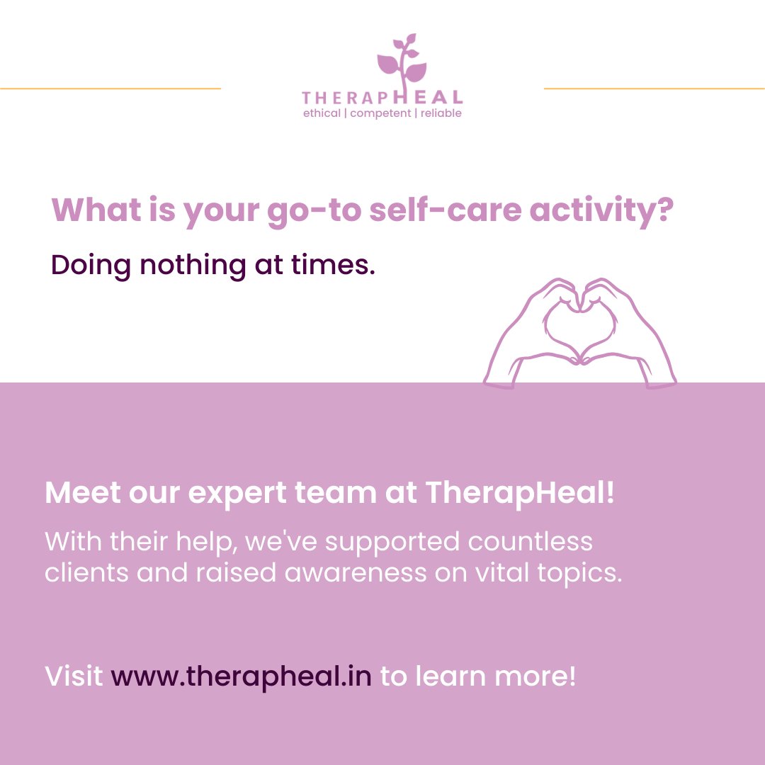 #BeyondTheCouch: Showcasing the incredible individuals behind our mental healthcare mission!

Join us in celebrating the human stories that drive our mission. Visit therapheal.in/meet-our-team/ for more information.

#teamwork #mentalhealthsupport #clinicalpsychology #therapists #team