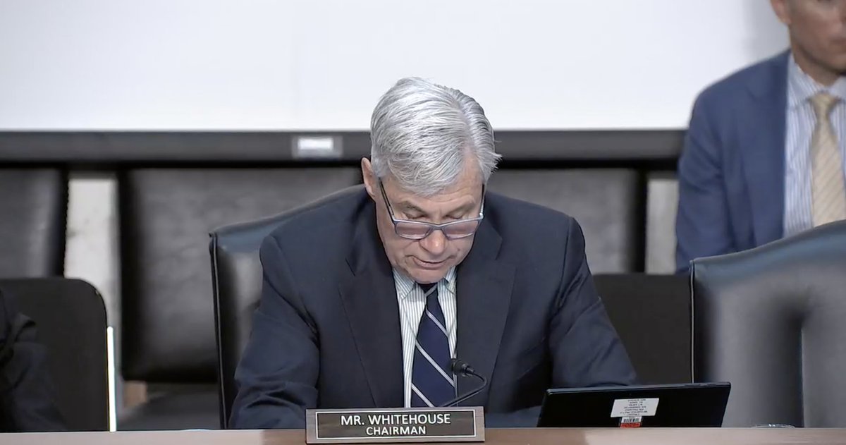 NOW: Senate Budget Committee holds 'Denial, Disinformation & Doublespeak: #BigOil’s Evolving Efforts to Avoid Accountability for Climate Change' hearing. @SenWhitehouse: industry pretends to take climate change seriously, but internally is making Paris climate goals unachievable.