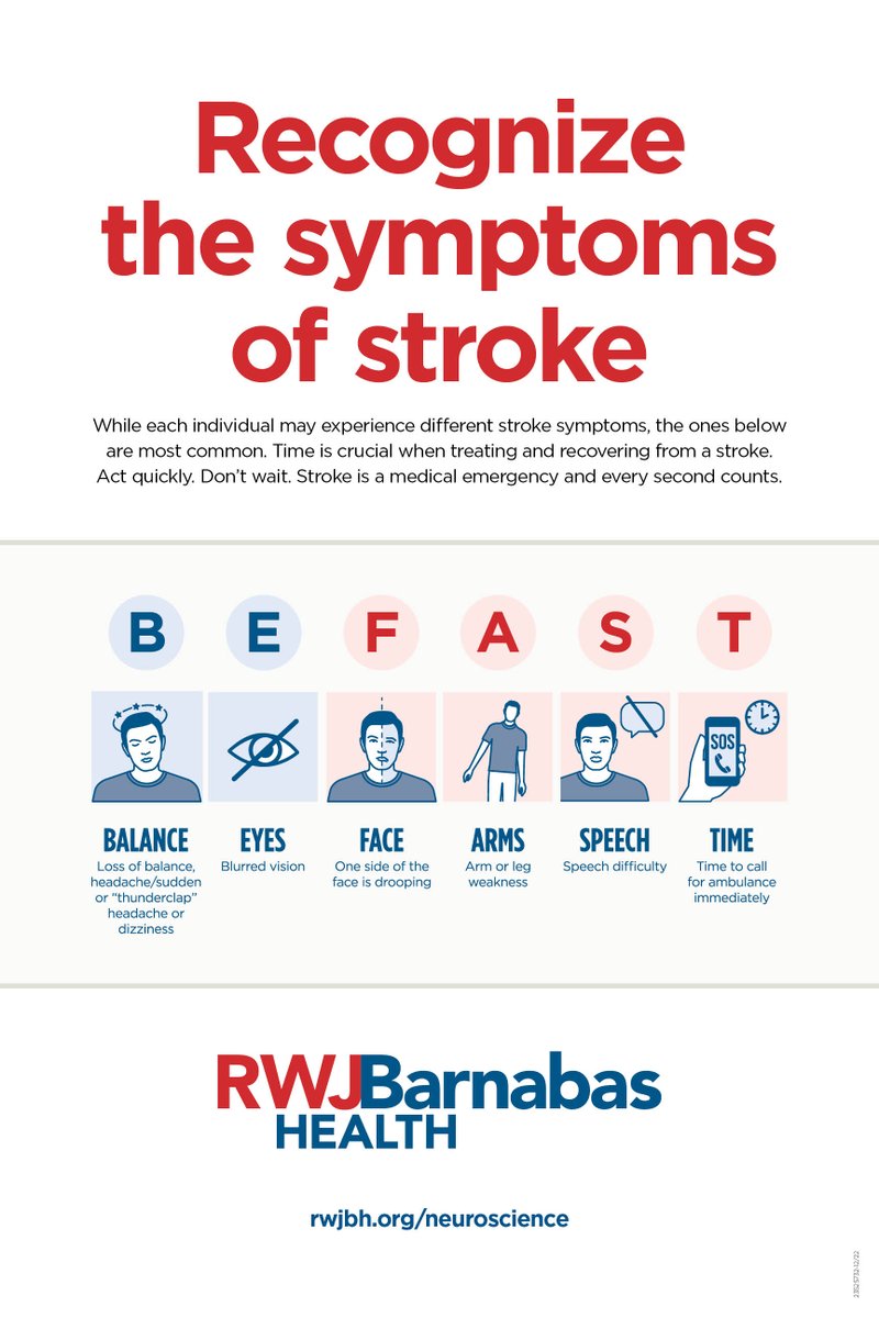 Today launches National Stroke Awareness Month. Stroke is a medical emergency and every second counts. Always call 911 if you or someone you are with is experiencing symptoms. Act quickly. Don’t wait. Roger Cheng, MD, Neurointensivist, @RWJUH, reminds us to BeFast when it comes…