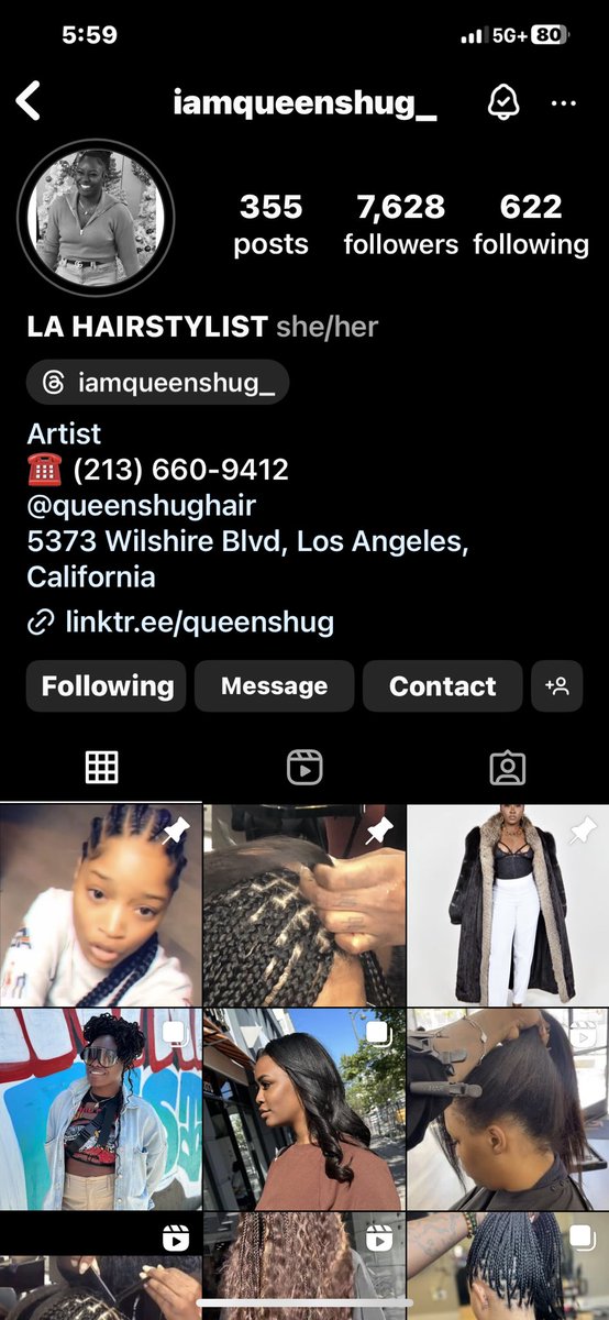 @ThegirlJT @ThegirlJT  I know this is a long stretch,  this young lady I did Lyft for this morning said she would be honored to do your hair.  It’s worth a shot 🤷🏾‍♀️ #GodCan