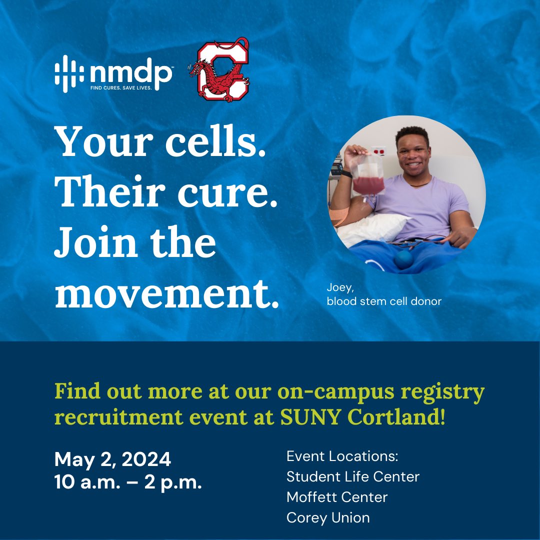 🔴TOMORROW⚪️

Stop by the SLC, Moffet Center or Corey Union between 10am - 2pm to support @nmdp_org ❗️

Enter the registry to see if you can help save a life! 

#DragonRising