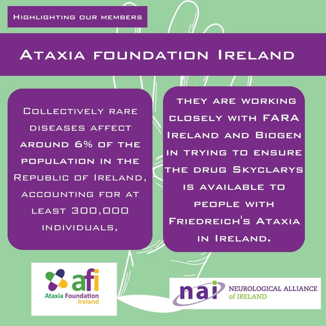 We at the Neurological Alliance of Ireland are showing appreciation for our members🧠Today, we are highlighting the work of @AtaxiaFI To find out more about the invaluable daily work they do, visit afi.ie #brainawareness