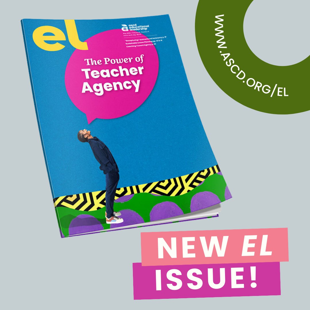 Our May edition, 'The Power of Teacher Agency,' is here! This issue unpacks the strength of educator autonomy—and outlines strategies for cultivating it. ascd.org/el/the-power-o…