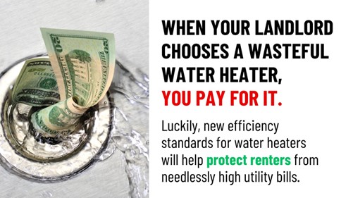 New #WaterHeater efficiency standards from @ENERGY will save consumers $$$ and help protect renters from paying needlessly high bills when landlords install inefficient models. Learn more here! 👇 
#RaiseTheStandards  

appliance-standards.org/document/water…