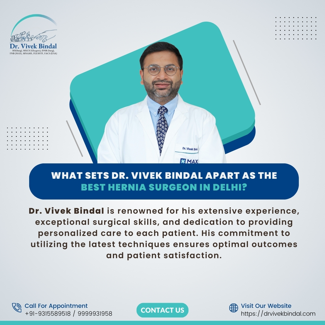 Dr. Vivek Bindal is renowned for his extensive experience, exceptional surgical skillsto providing personalized care to each patient. 

#BariatricSurgery #BestBariatricSurgeon #WeightLossSurgery #DelhiNCR #ObesitySolutions #HealthierLife #PatientWellness #SurgicalExcellence