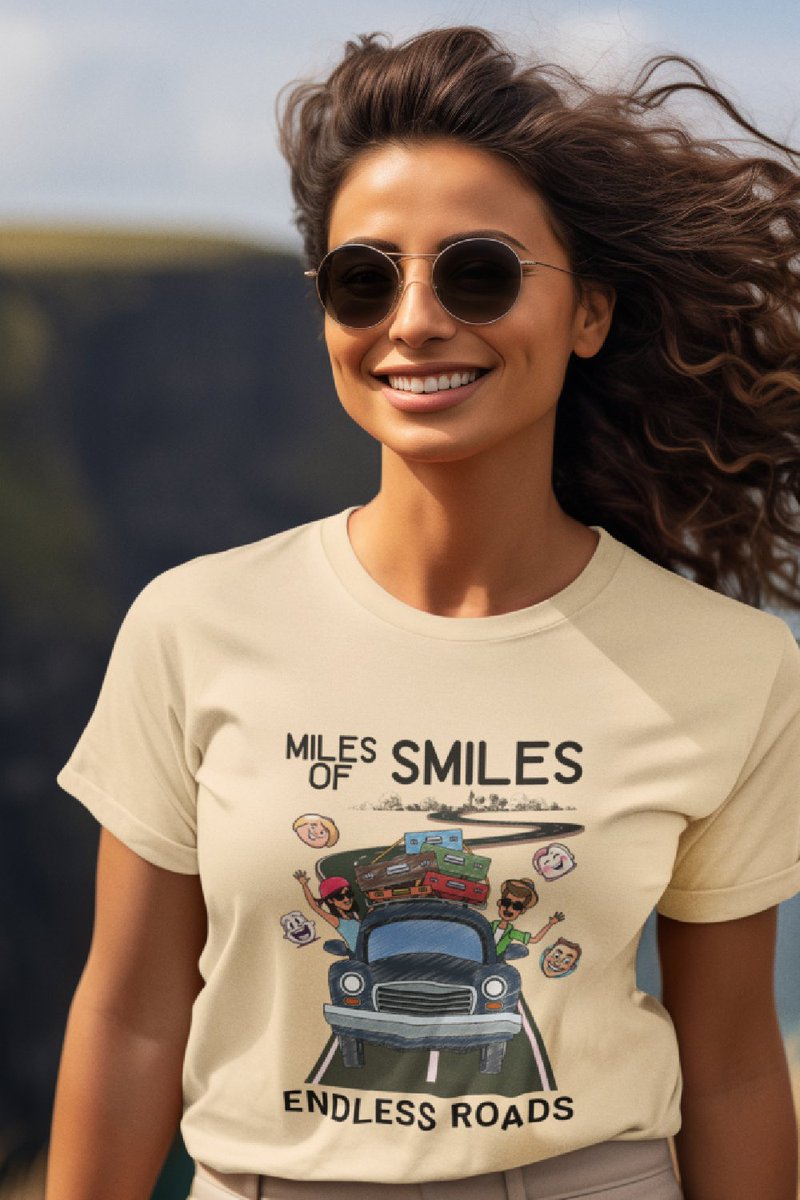 Check out this awesome 'Miles of Smiles Endless Roads' design on @TeePublic! tee.pub/lic/dof1i2nMick 
#roadtrip2024 #roadtripusa #roadtrip2024 #roadtrippin #roadtripessentials #roadtrip