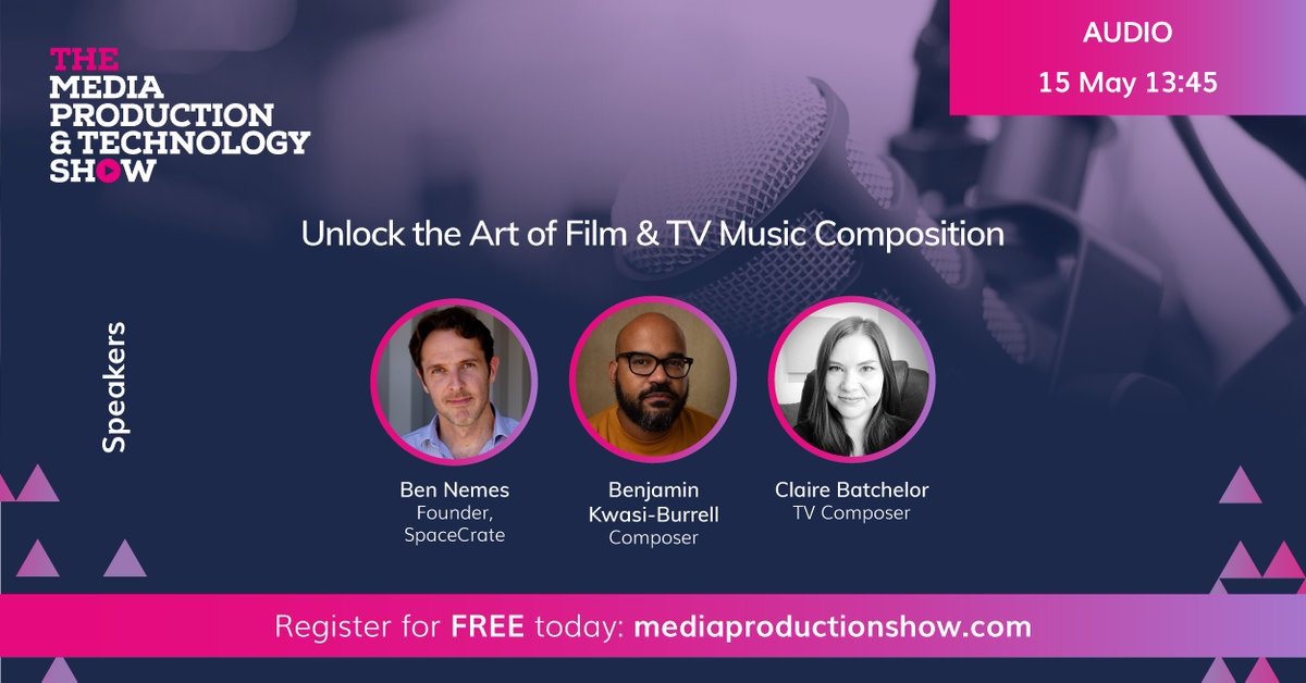 Delve into the intricacies of Film & TV music composition in a masterclass with @benjaminkwasi & Claire Batchelor, unlocking the creative process and techniques at #MPTS2024. Register now at: bit.ly/MPTS24regX @bennemes #CompositionMasterclass