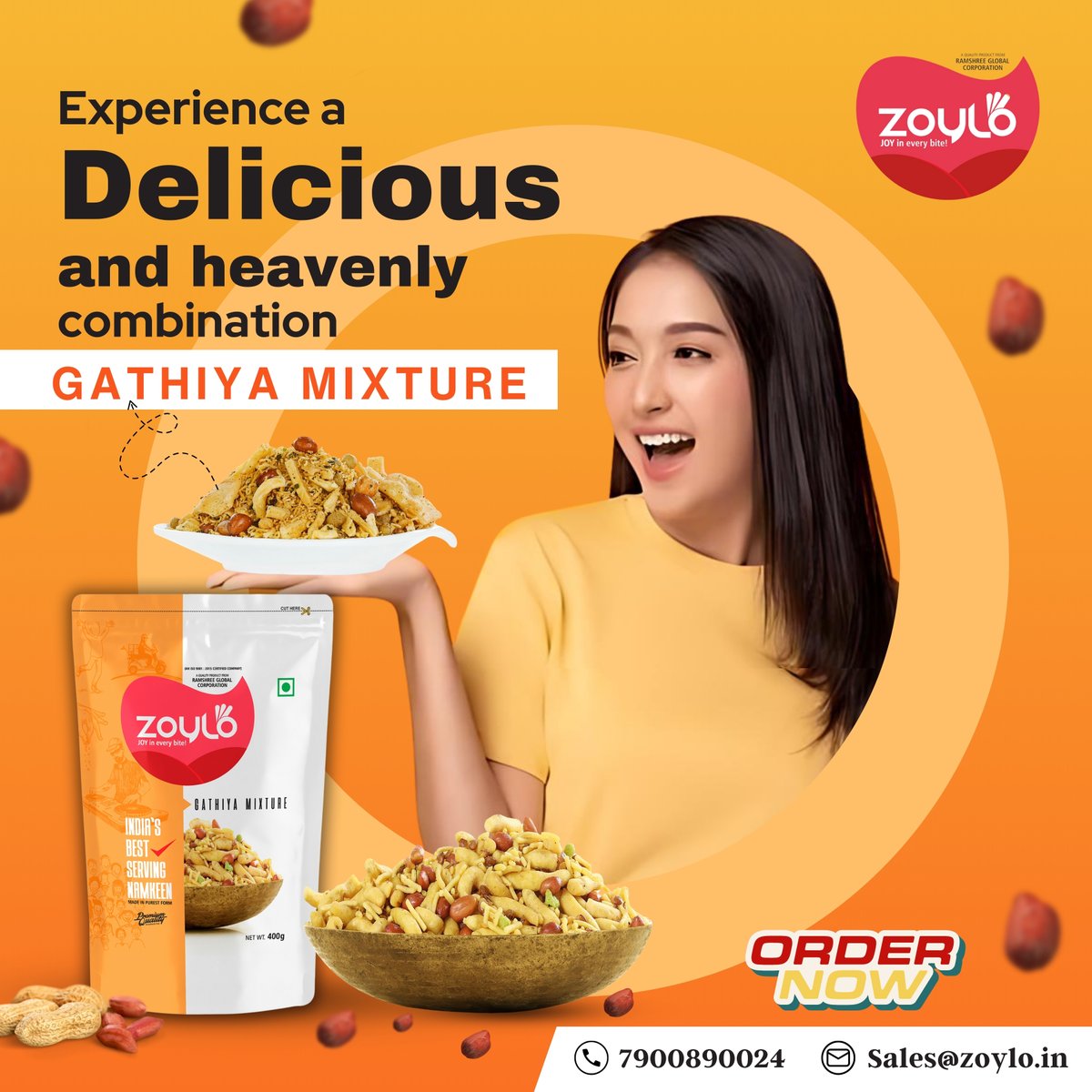 ZoyloSnacks's tweet photo. Experience a Delicious and heavenly combination 
Gathiya Mixture
#Healthysnacks #Zoylosnacks #ZoyloNamkeen 

Order Today !!

Contact us for Order: 7900890024

#zoylosnacks #healthysnacks #Gathiyamixture #sour #sweet #nobreaksnacking #partysnacks #Crunchy #enjoywithzoylosnacks https://t.co/8h4wF9G0Hp