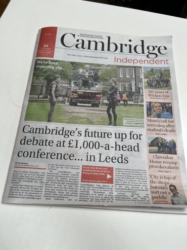 @AJ99500818 @davidbyers26 @melissacreate15 @ClareFKing @Sam_in_Cam @CarolLewis101 @ncbrooker @ftproperty @lizrowlinson @fareid_atta @FT @RkInvisibleman Is the future of water stressed Cambridge up for grabs? Decided at £1,000-a-head real estate conference… in Leeds? @cam_friends @MonicaHone @TerryMac999