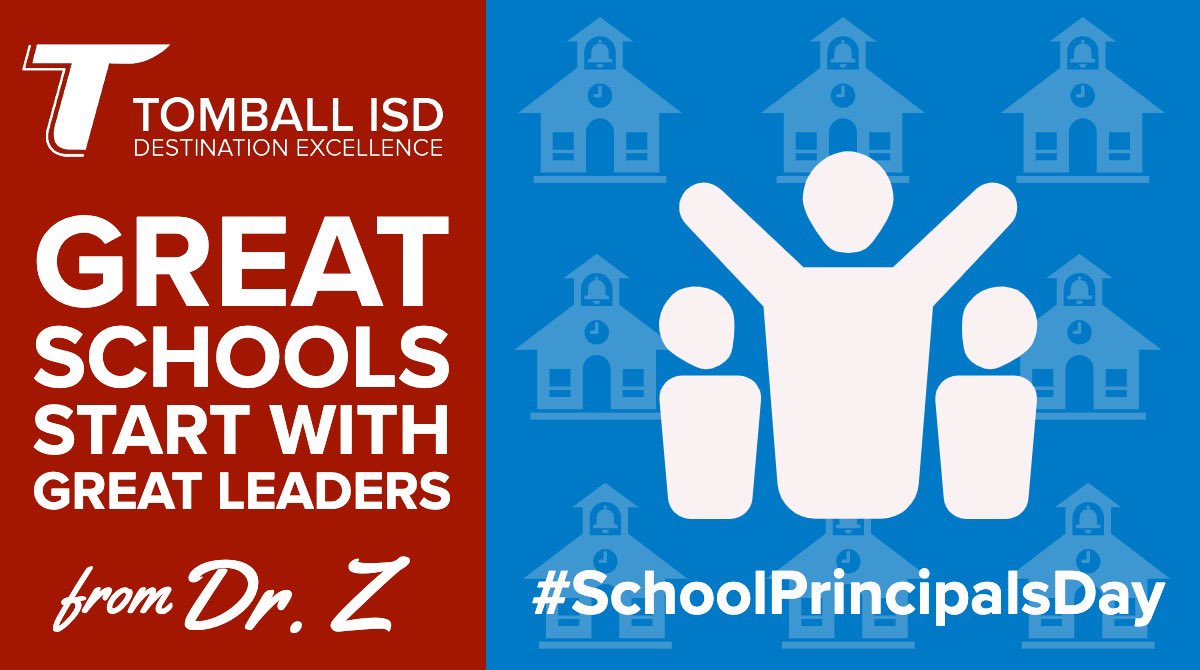 Principals shape the culture & climate of their schools. Great schools start with GREAT principals!! Thank you today & everyday to the incredible @TomballISD principals!! You are all loved ♥️ by your students, staff, school board, district staff, community & business partners!!