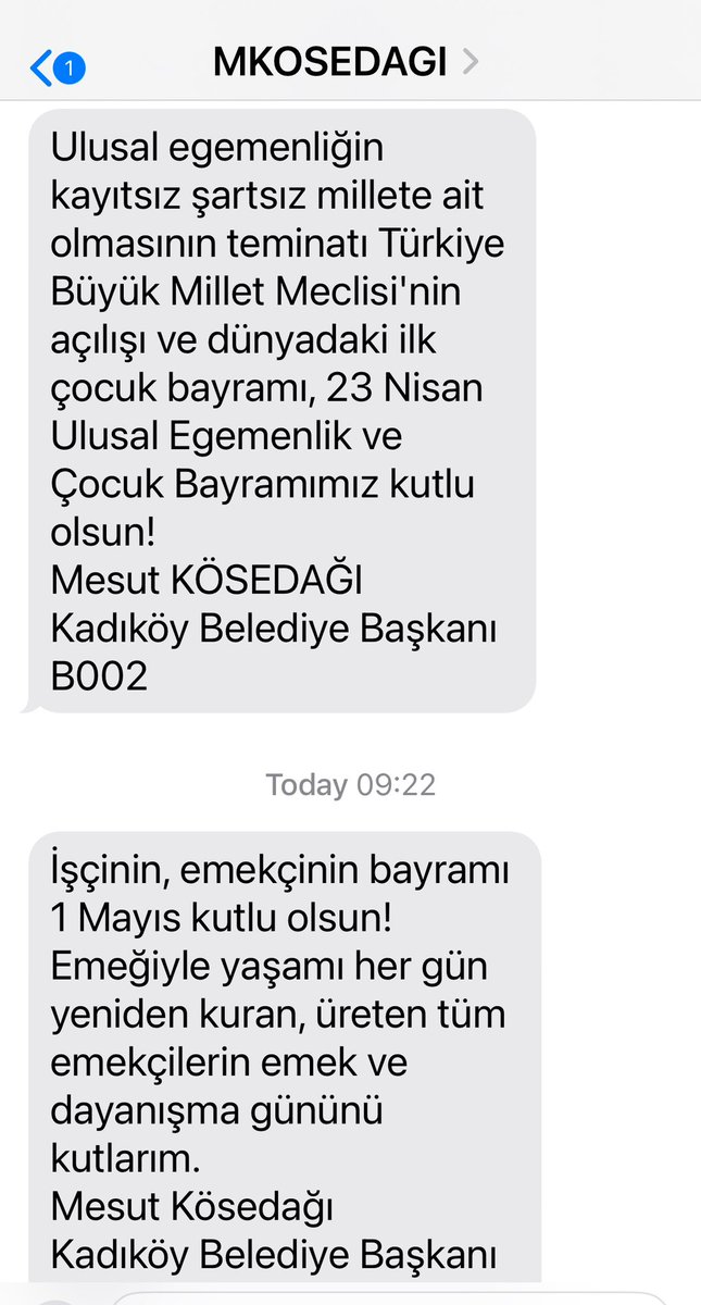 Sayın @mesutkosedagi, şahsen sizinle tanışmıyoruz. Telefon numaramı da size vermedim. Kadıköy'de oturuyor olmam da size istediğiniz zaman bana mesaj gönderme hakkı vermez. Kaldı ki bu oluşturduğunuz kayıt sisteminden de çıkılmasını, KVKK gereği sağlamak zorundasınız.