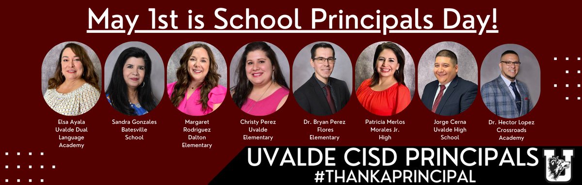 May 1st is School Principal's Day! School Principals’ Day is celebrated on May 1 annually to recognize the importance of principals, from elementary to high school, and all the work they do for the betterment of the school. Thank you for all you do!
