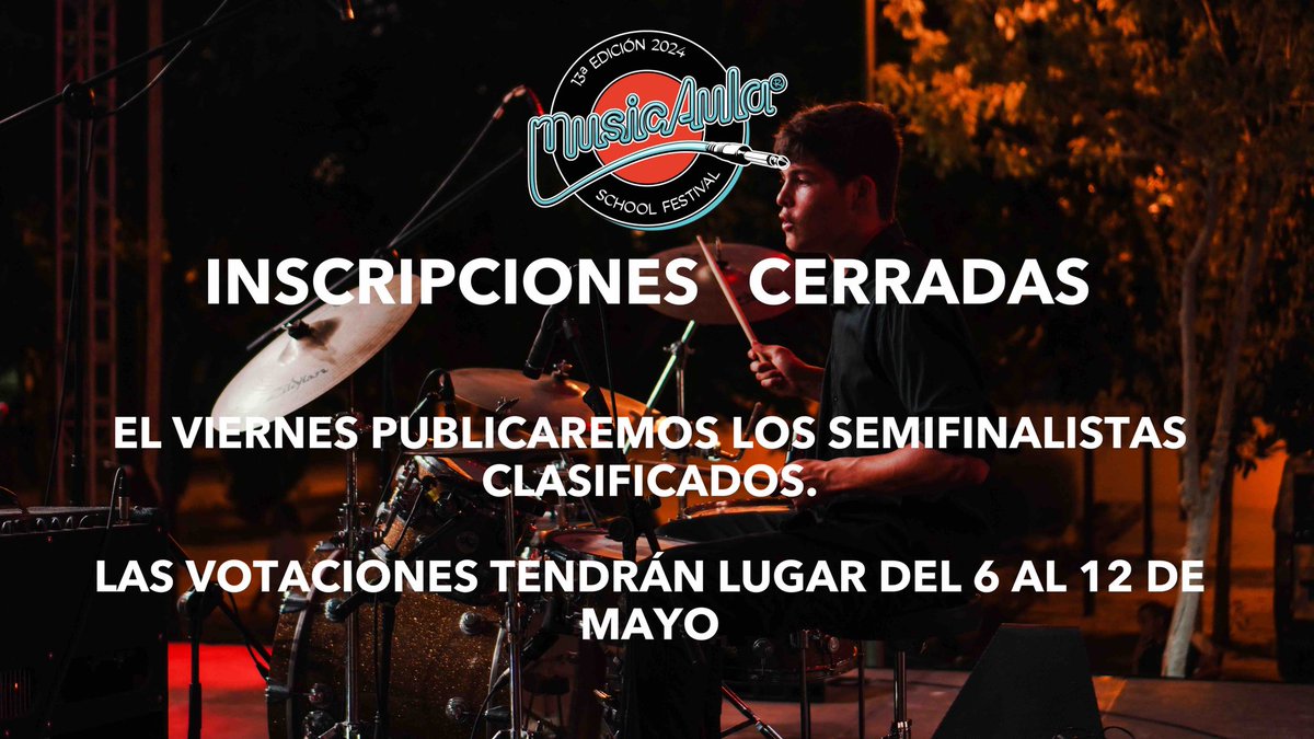Inscripciones cerradas! 
Gracias a tod@s por vuestra participación! 
El próximo viernes 3 de mayo publicaremos los semifinalistas clasificados para las votaciones hacia la Gran Final.
Las votaciones tendrán lugar del 6 al 12 de mayo. 
Suerte a todos!!!