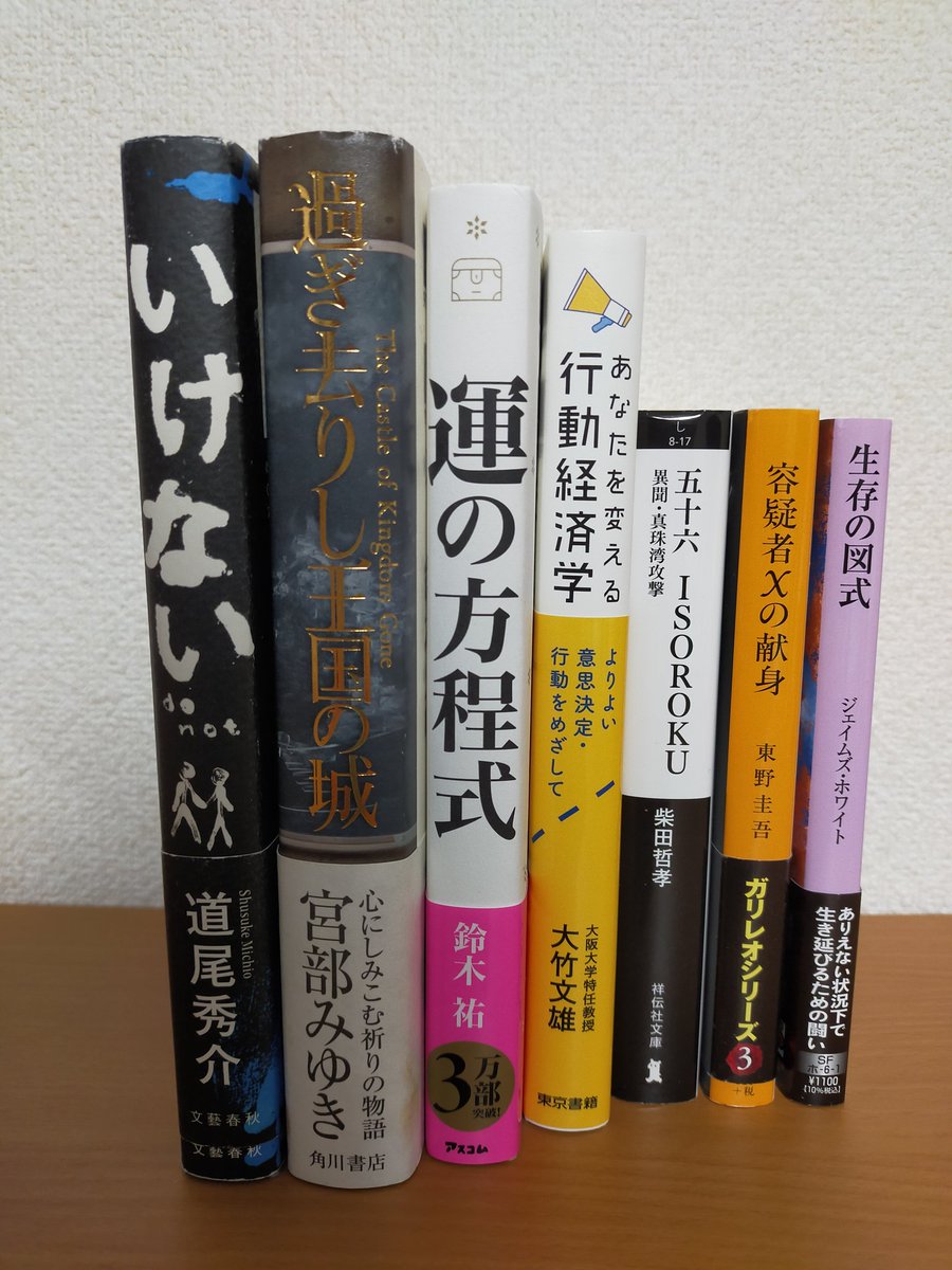 #読了　#読書
#読書好きな人と繋がりたい 
４月の読了本は７冊でした。