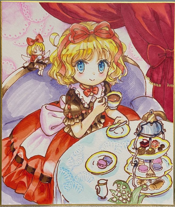「ribbon teapot」 illustration images(Latest)