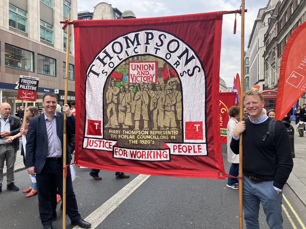 @ThompsonsLaw at the May Day March celebrating the workers of the world